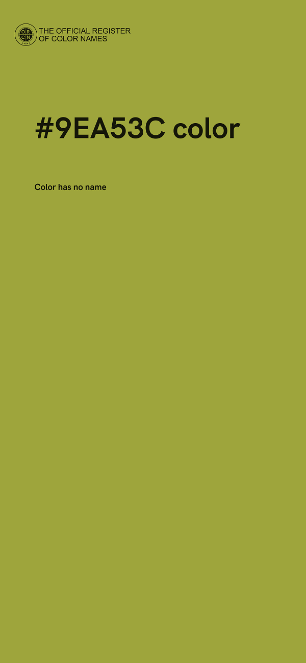 #9EA53C color image