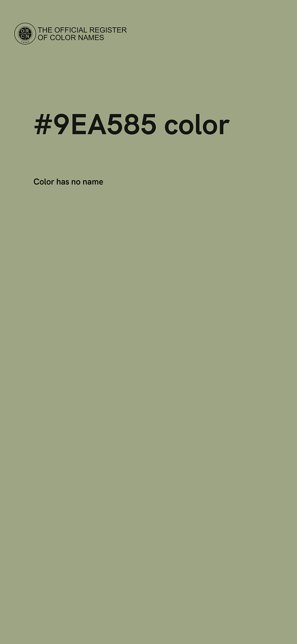 #9EA585 color image