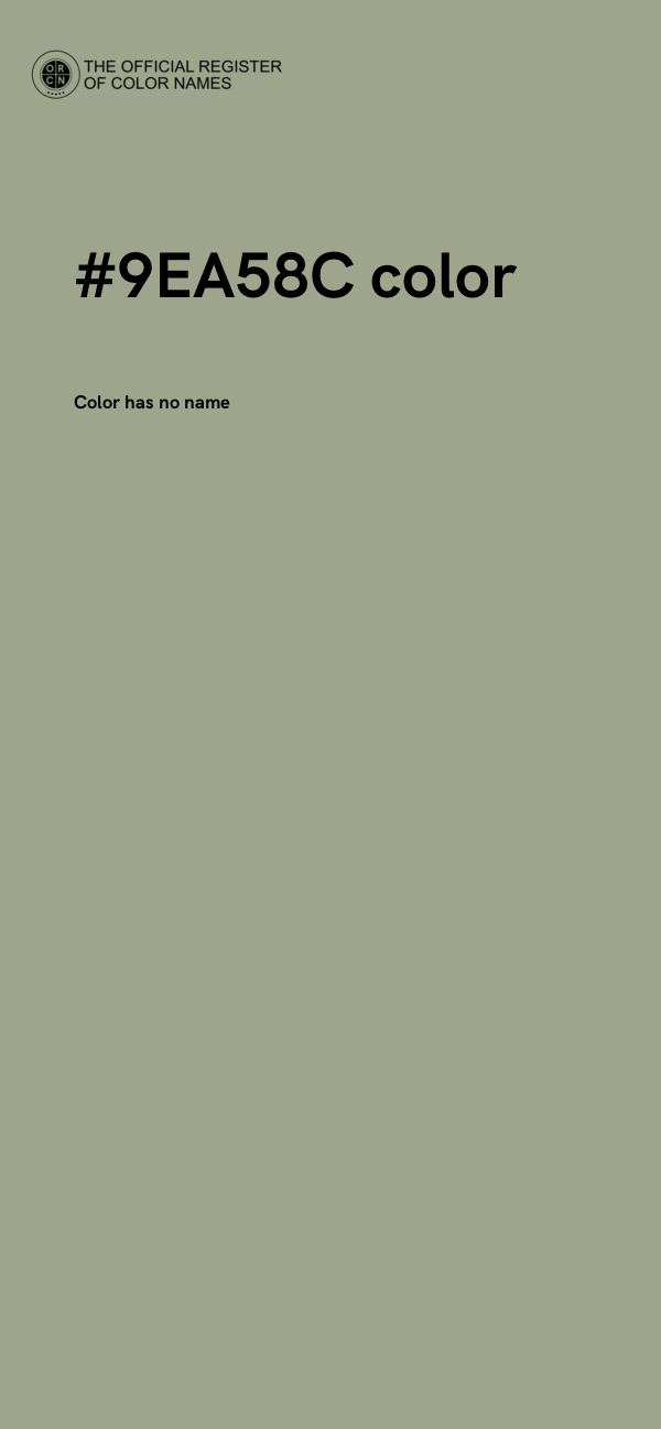 #9EA58C color image