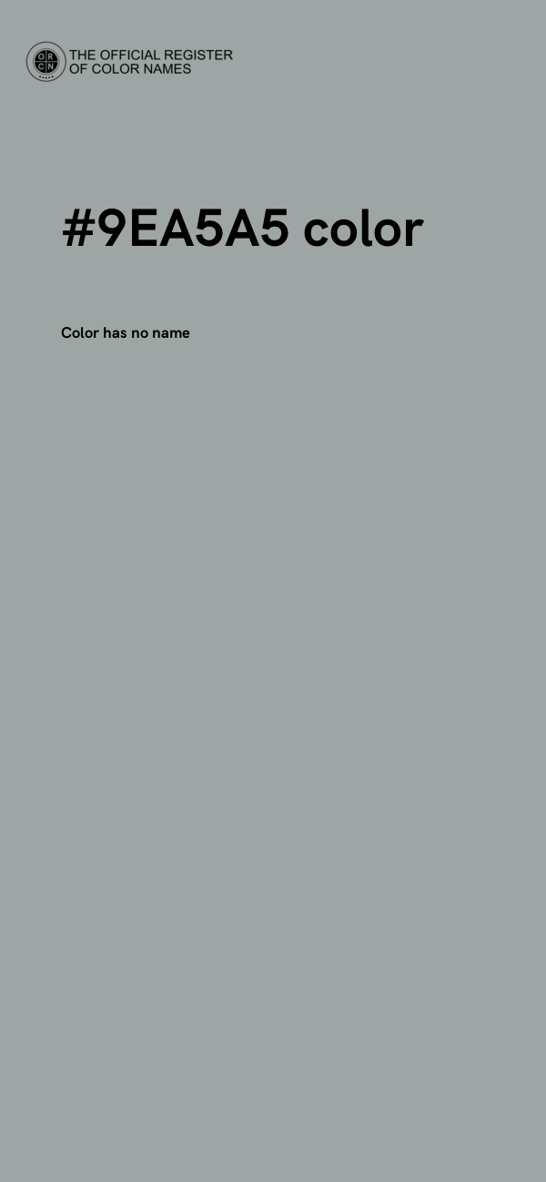 #9EA5A5 color image