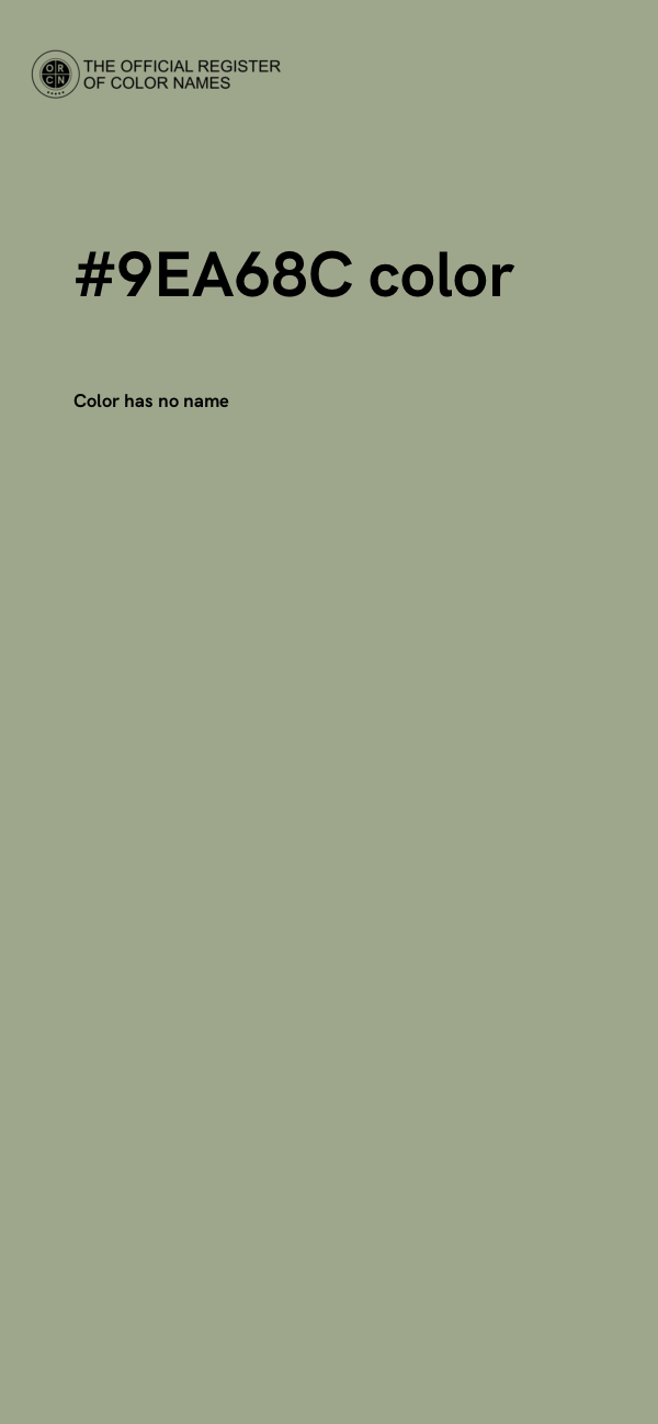 #9EA68C color image