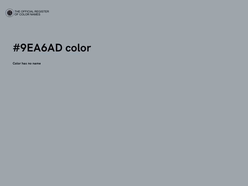#9EA6AD color image