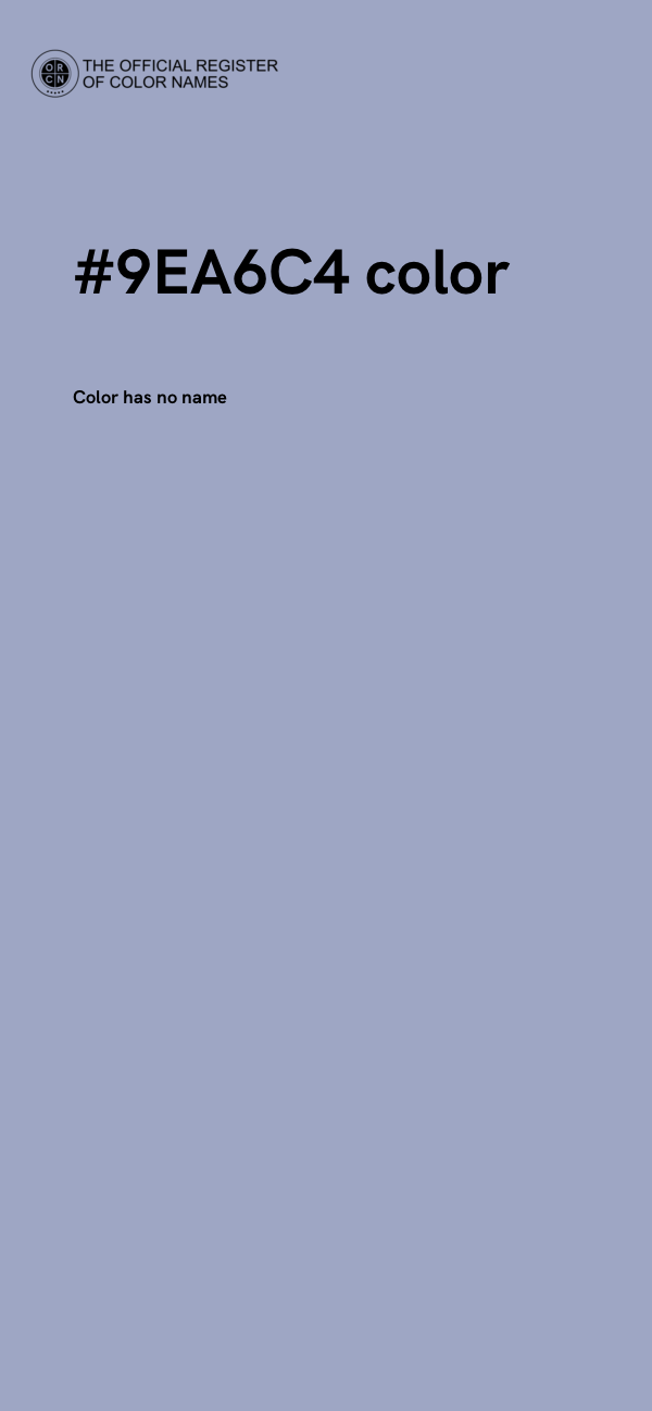 #9EA6C4 color image