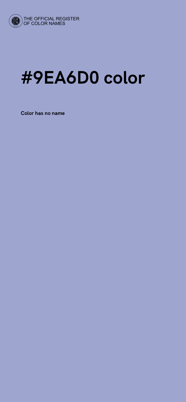 #9EA6D0 color image