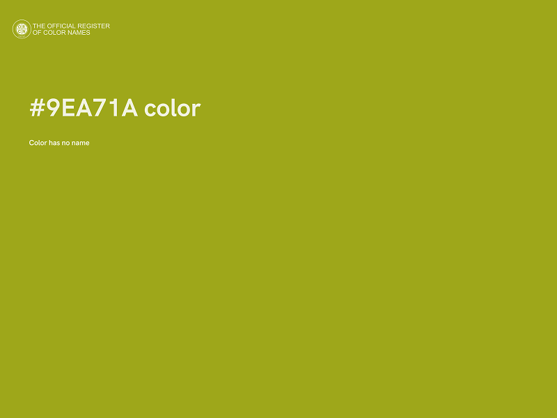 #9EA71A color image