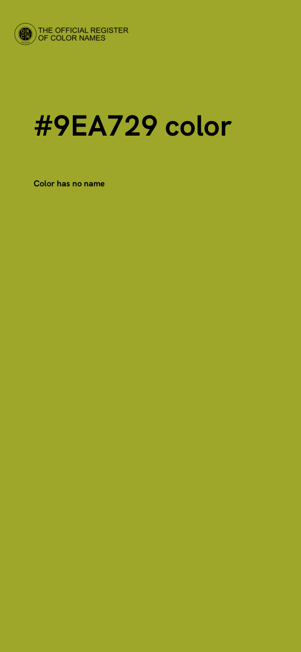#9EA729 color image