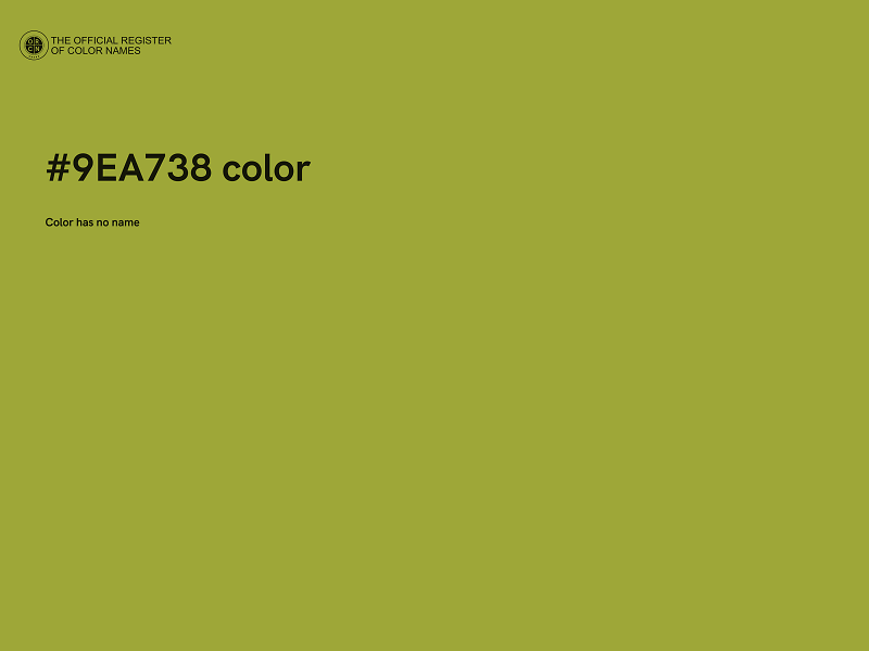 #9EA738 color image