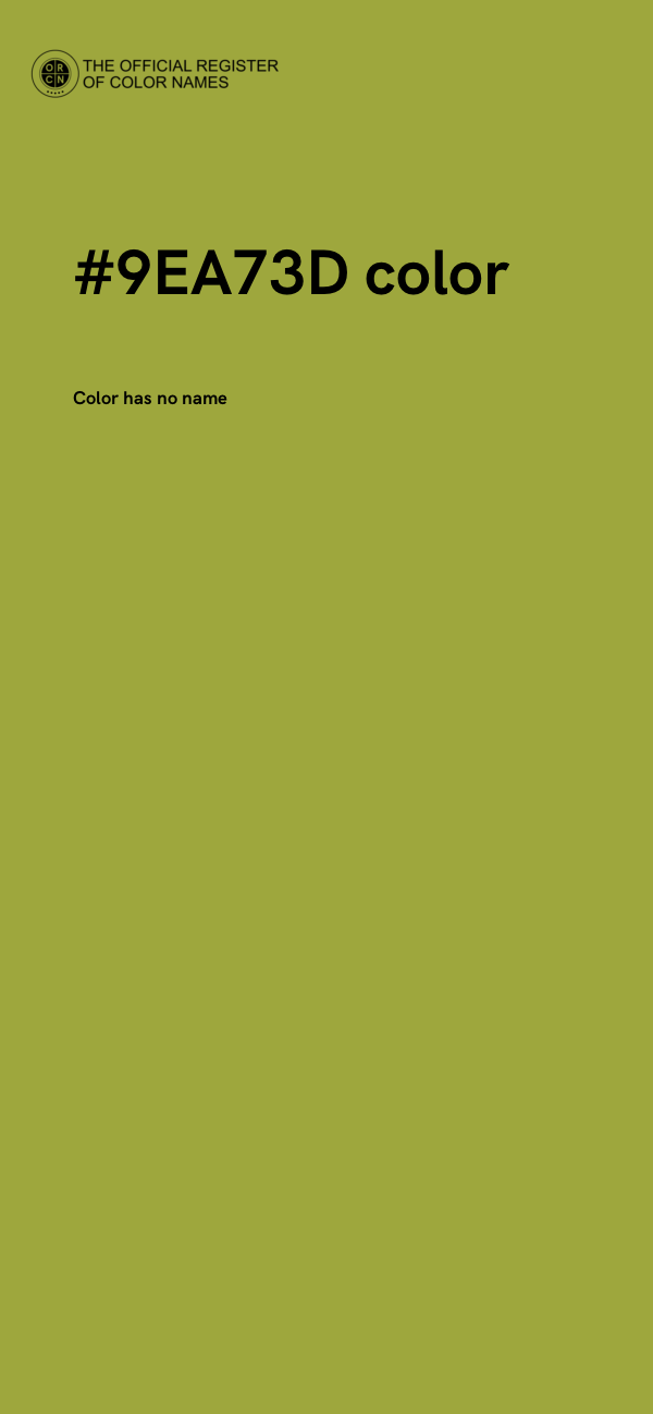 #9EA73D color image