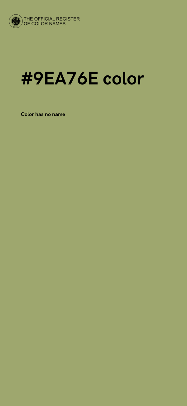 #9EA76E color image