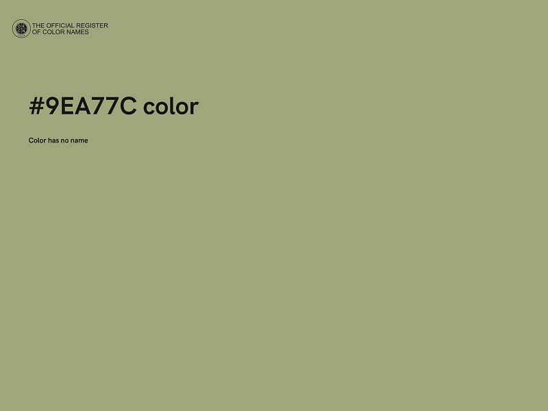 #9EA77C color image