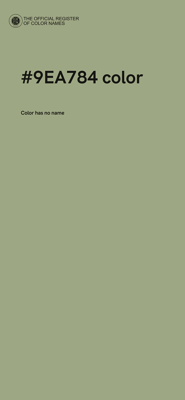 #9EA784 color image