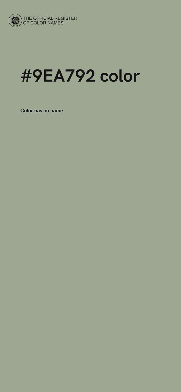 #9EA792 color image