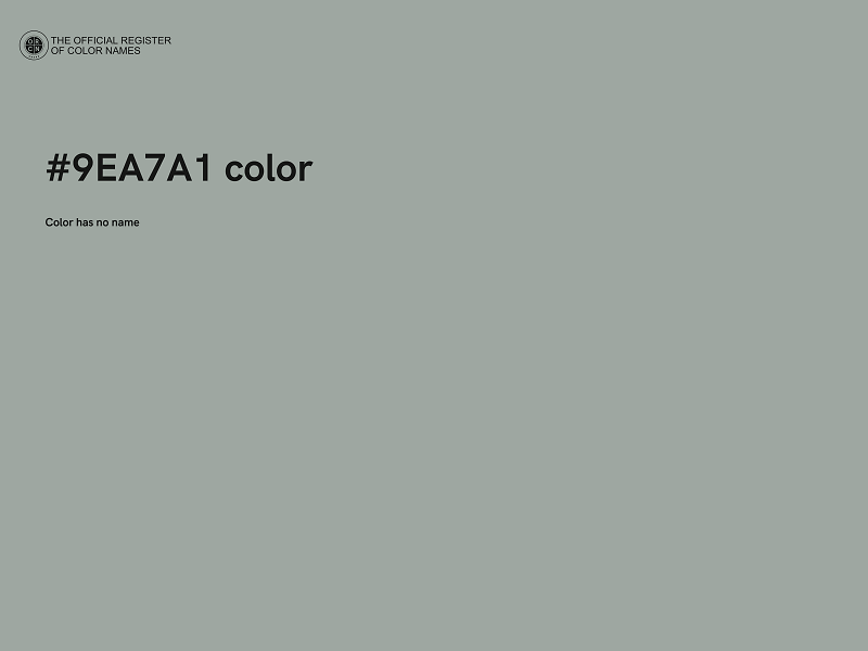 #9EA7A1 color image
