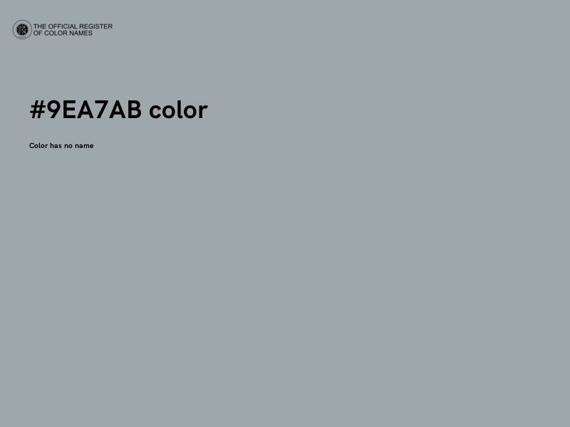 #9EA7AB color image