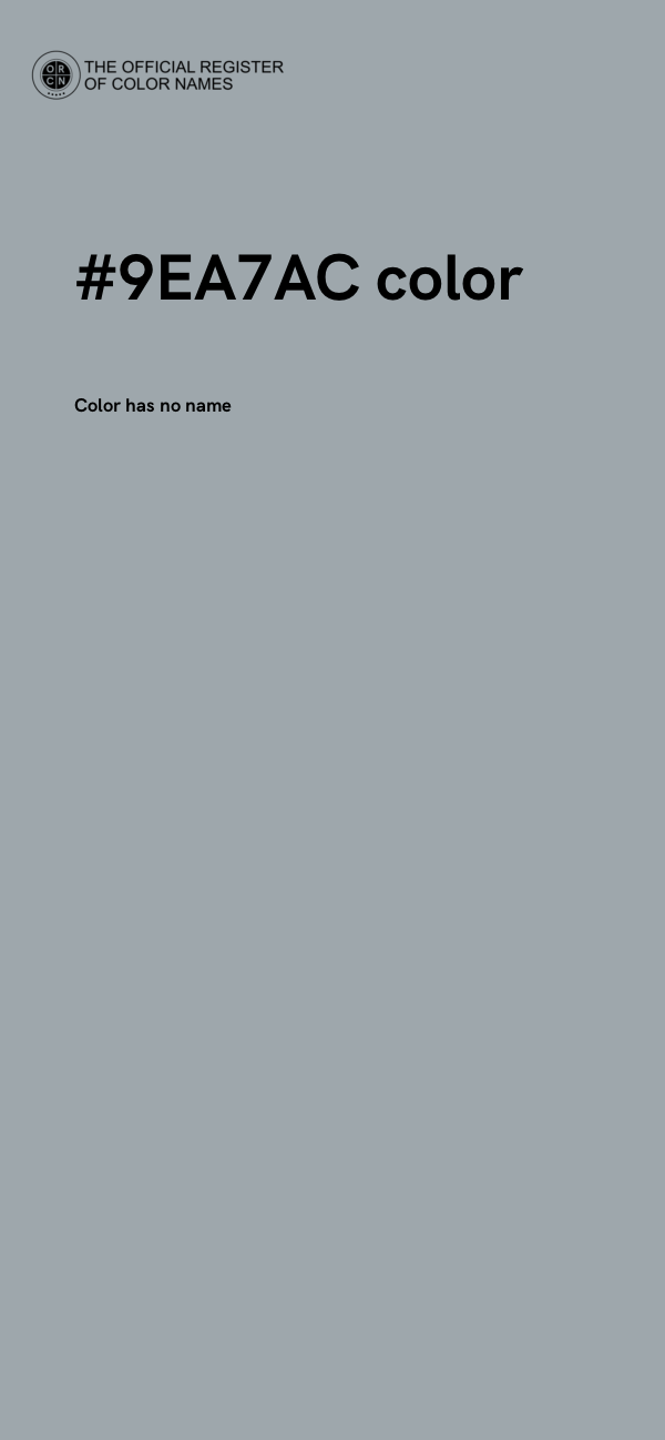 #9EA7AC color image