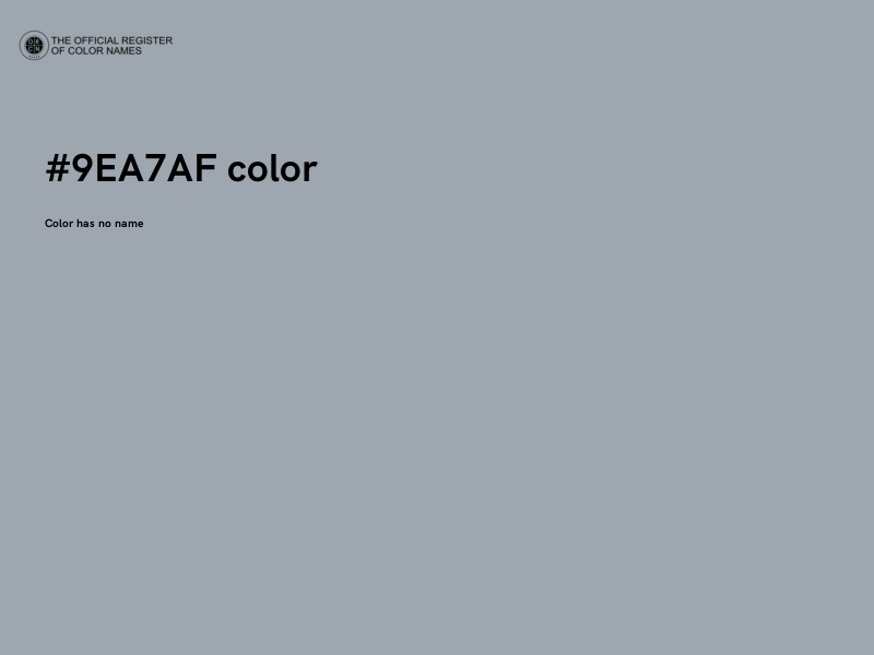 #9EA7AF color image