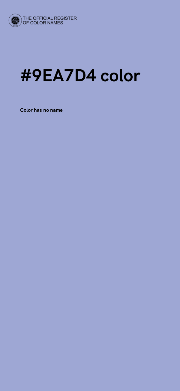#9EA7D4 color image