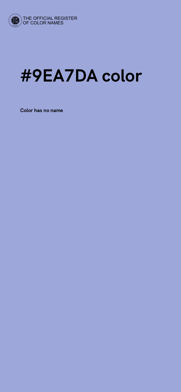 #9EA7DA color image