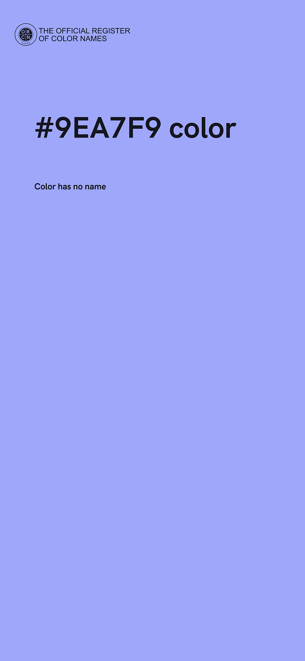 #9EA7F9 color image