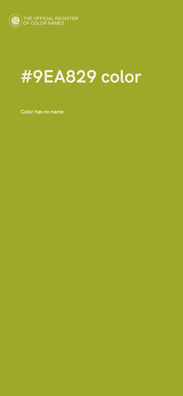 #9EA829 color image