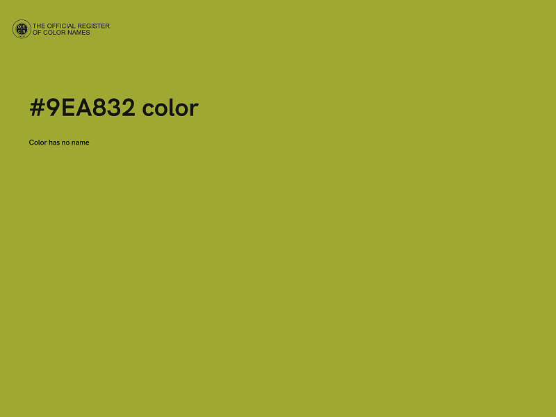 #9EA832 color image