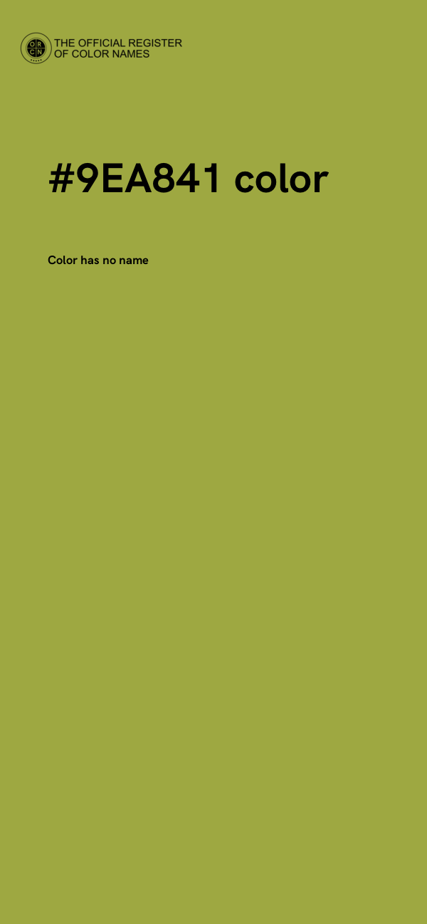 #9EA841 color image