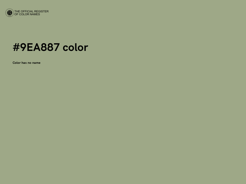 #9EA887 color image