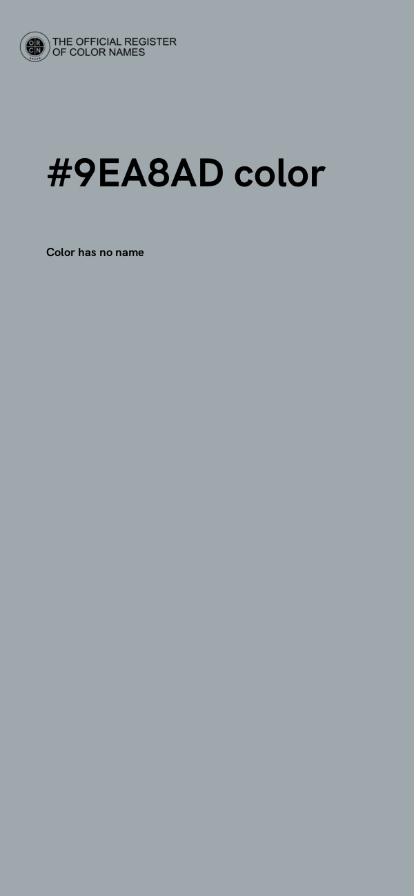 #9EA8AD color image
