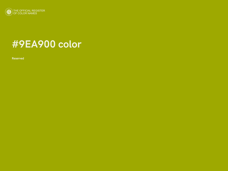 #9EA900 color image