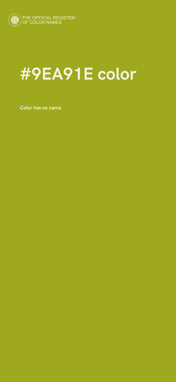 #9EA91E color image