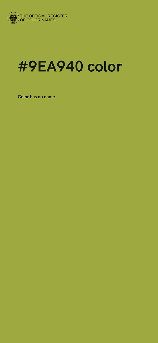 #9EA940 color image