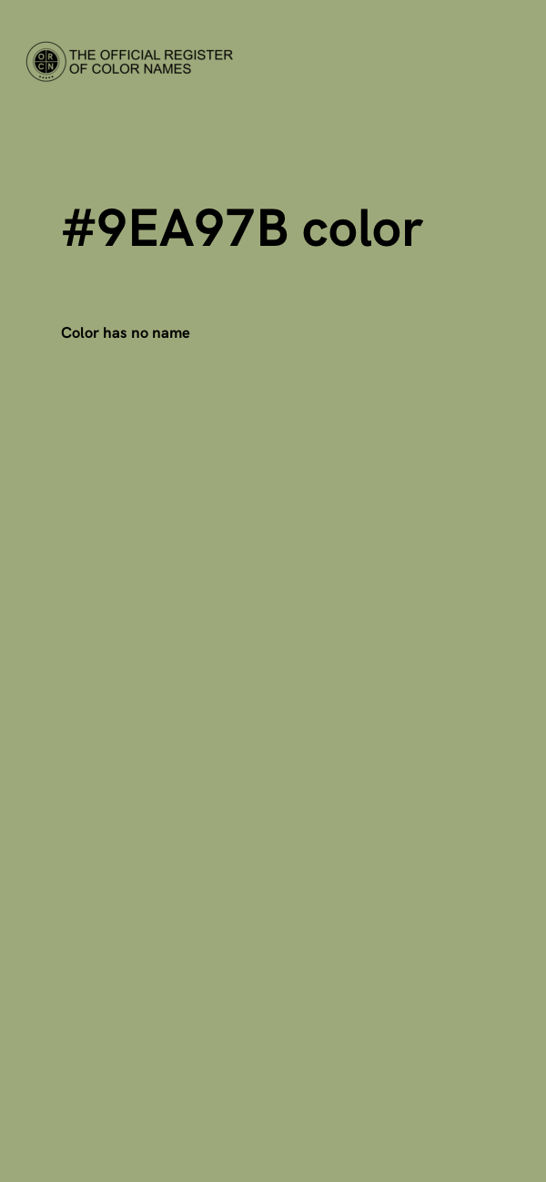 #9EA97B color image