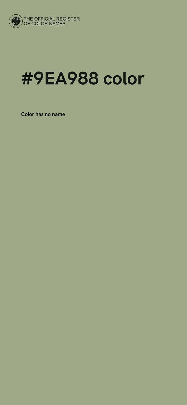 #9EA988 color image