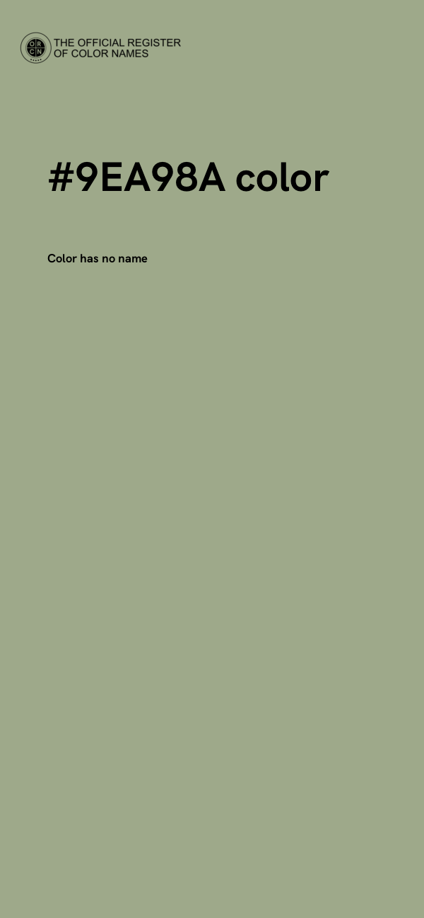 #9EA98A color image