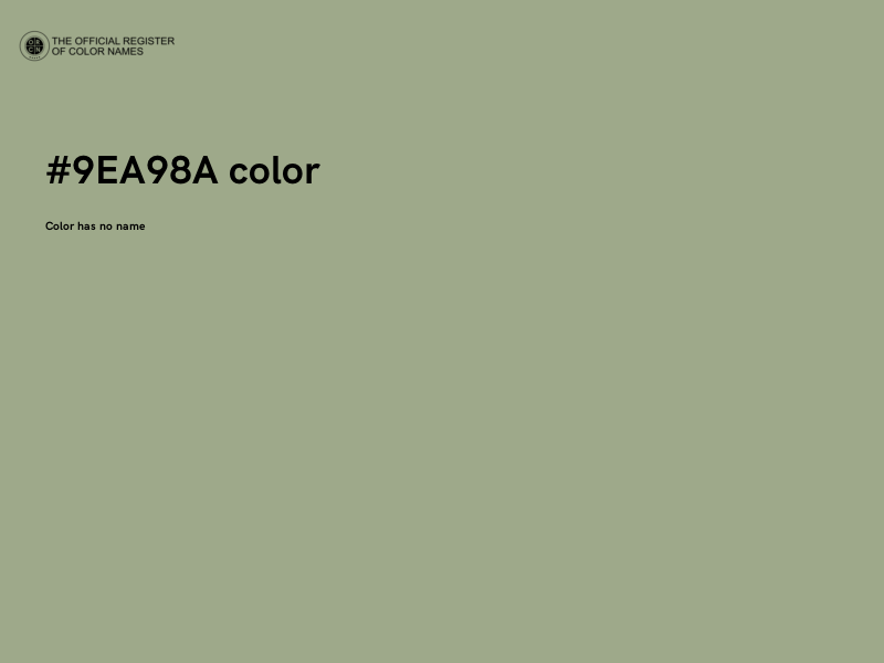 #9EA98A color image