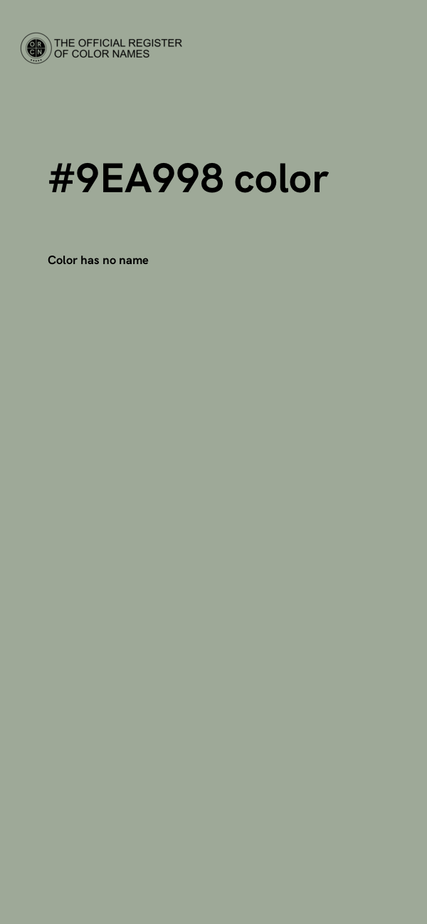 #9EA998 color image