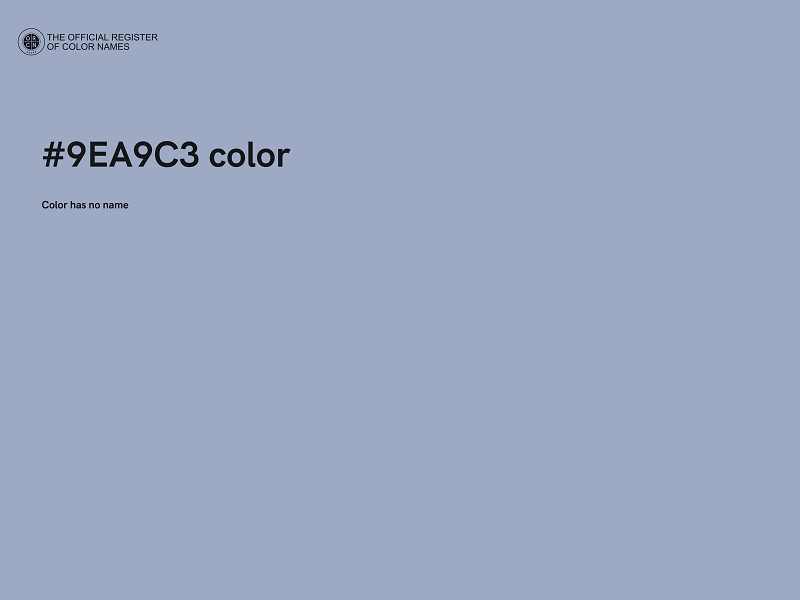 #9EA9C3 color image