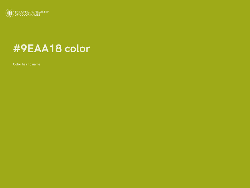 #9EAA18 color image