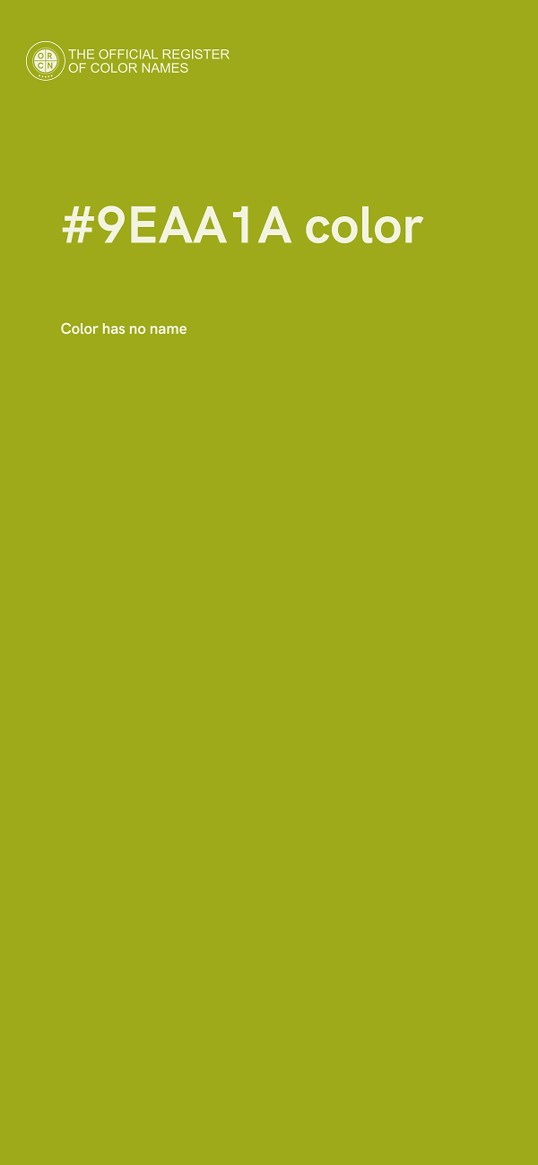 #9EAA1A color image