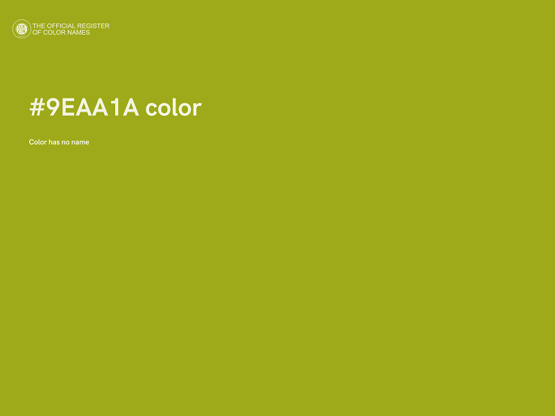 #9EAA1A color image