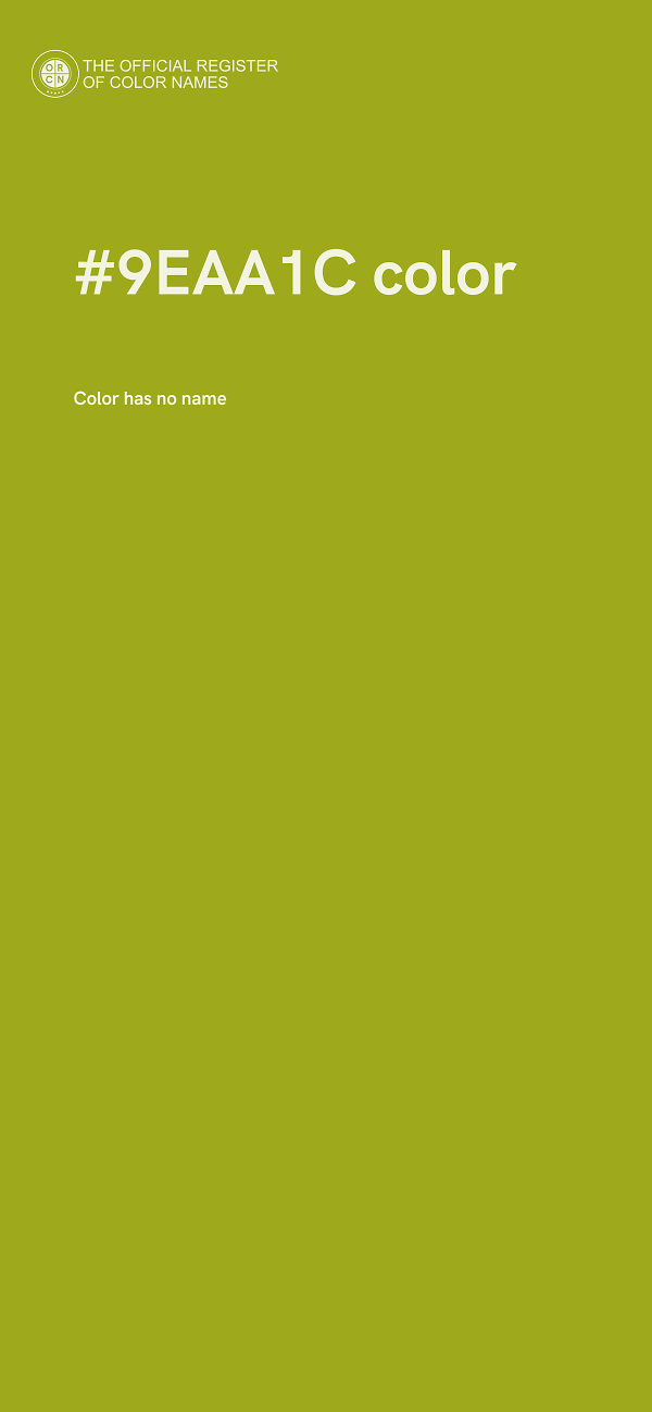 #9EAA1C color image