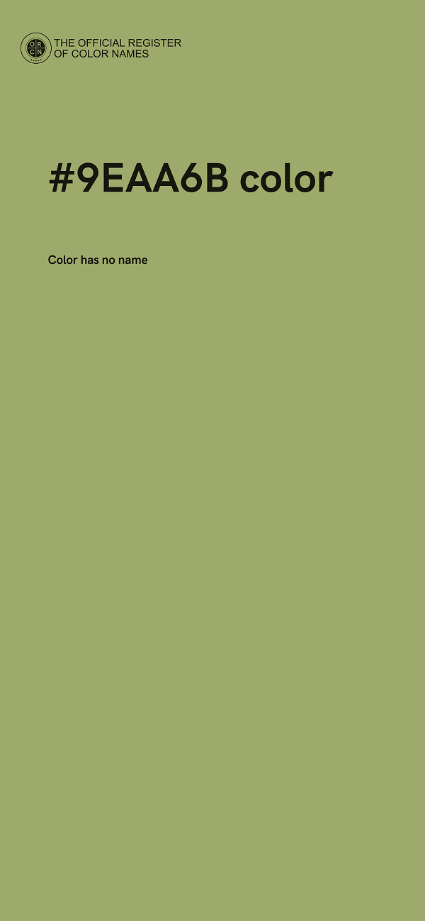 #9EAA6B color image