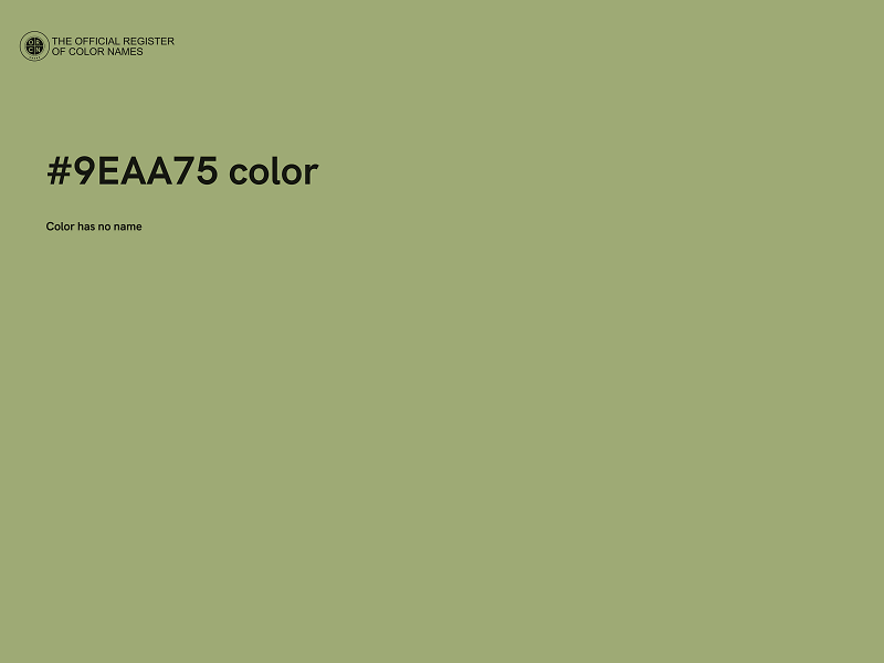 #9EAA75 color image