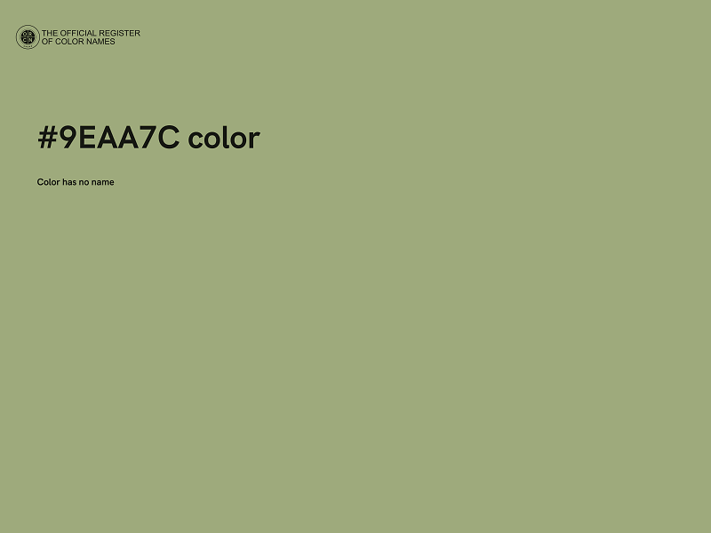 #9EAA7C color image