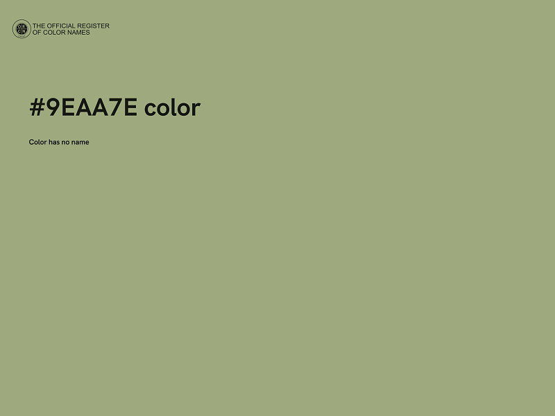 #9EAA7E color image