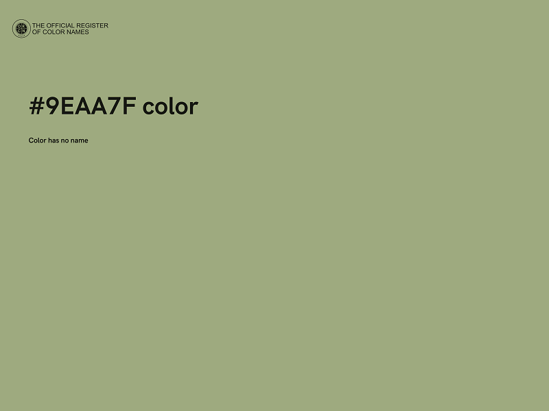 #9EAA7F color image