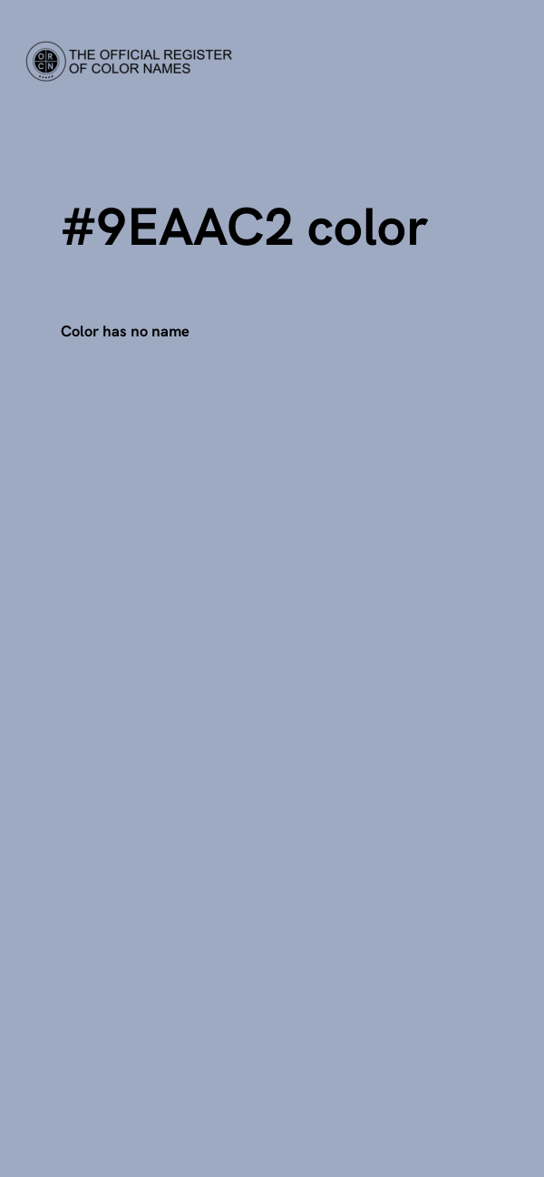 #9EAAC2 color image