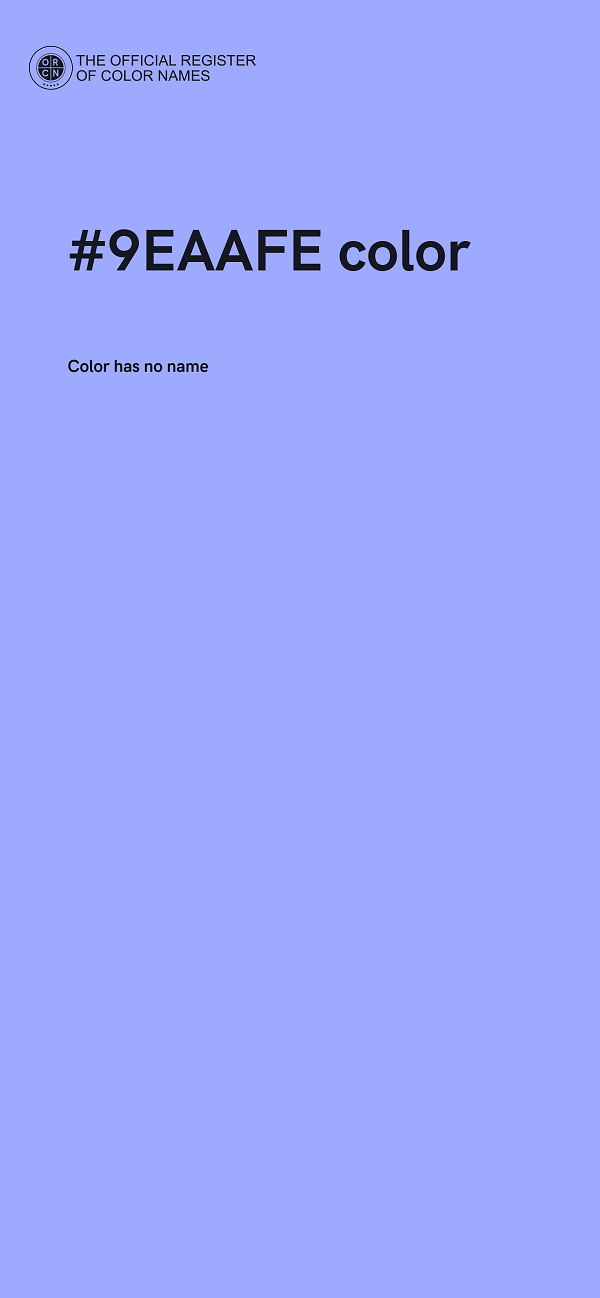 #9EAAFE color image