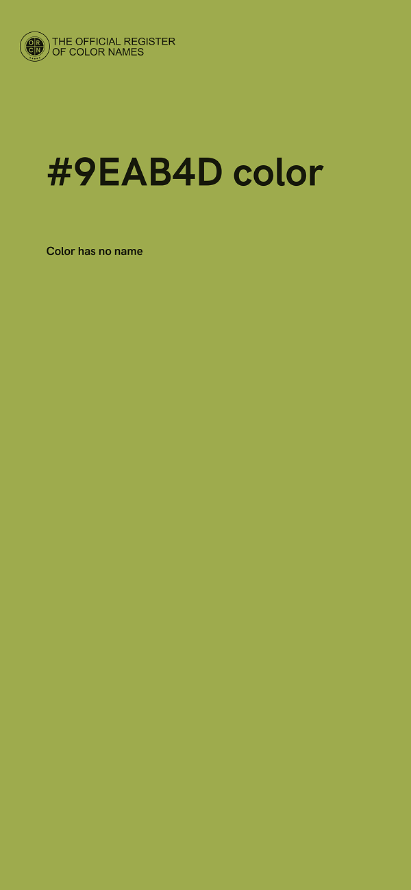#9EAB4D color image