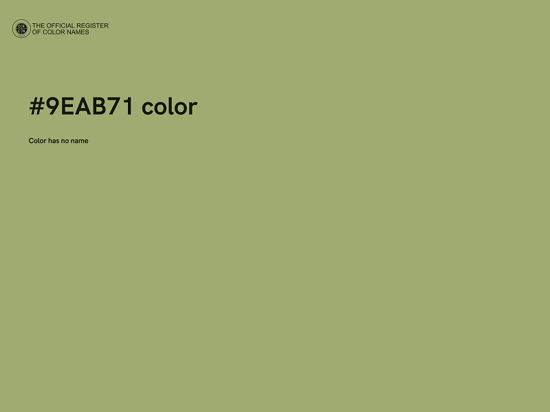 #9EAB71 color image